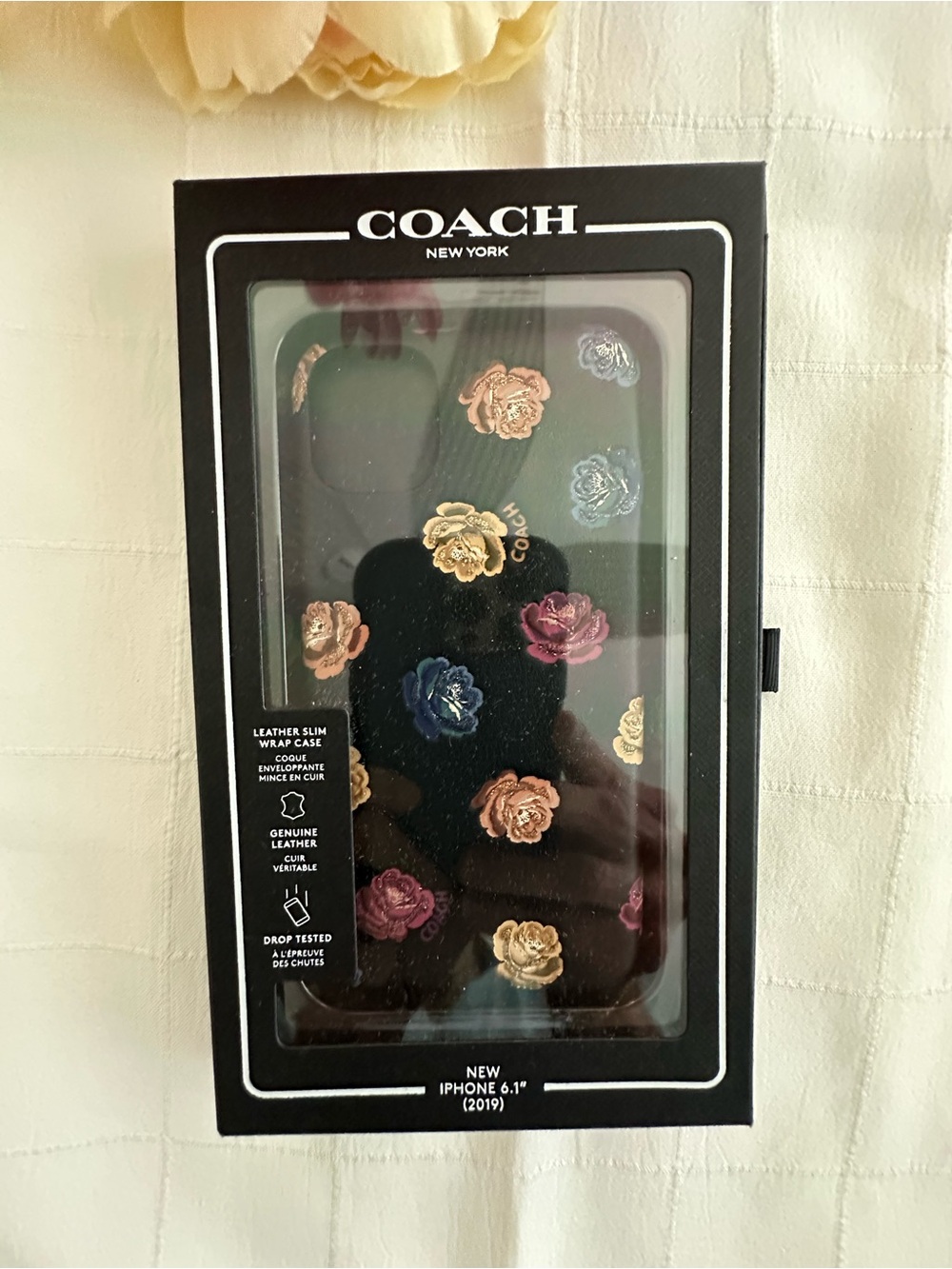 COACH NWT Floral IPhone case.